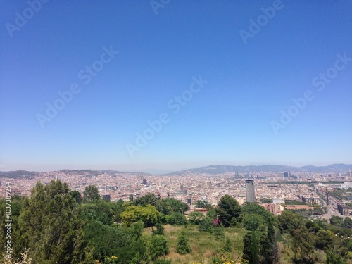Barcelona city skyline