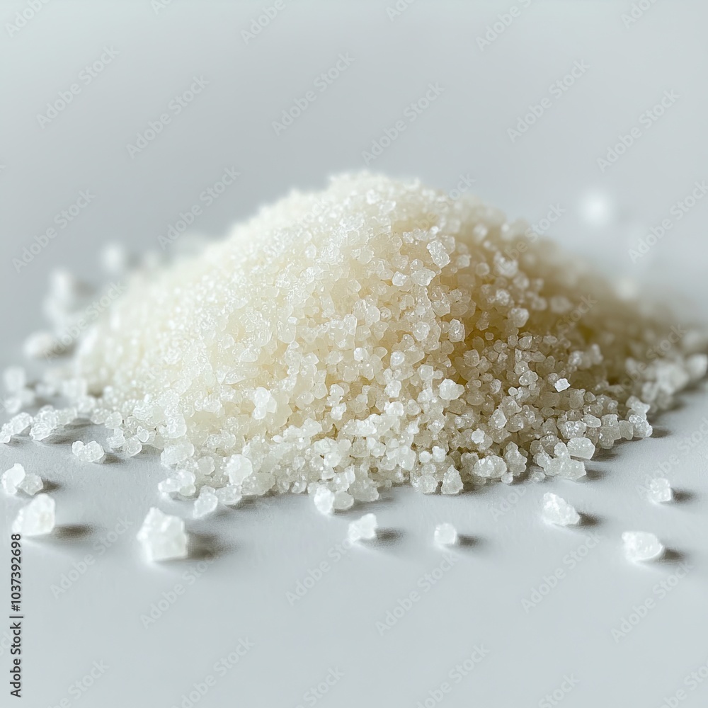 Sugar on solid white background, product presentation. Sugar on solid white background, product presentation.