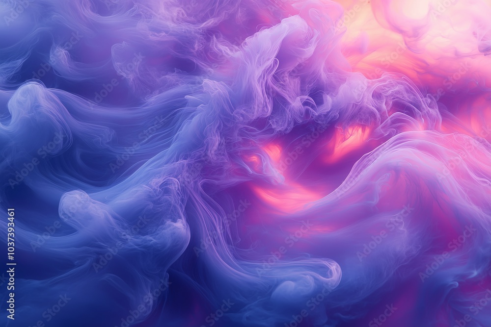 Fototapeta premium Violet Smoke Dreams: Luxury Design Asset