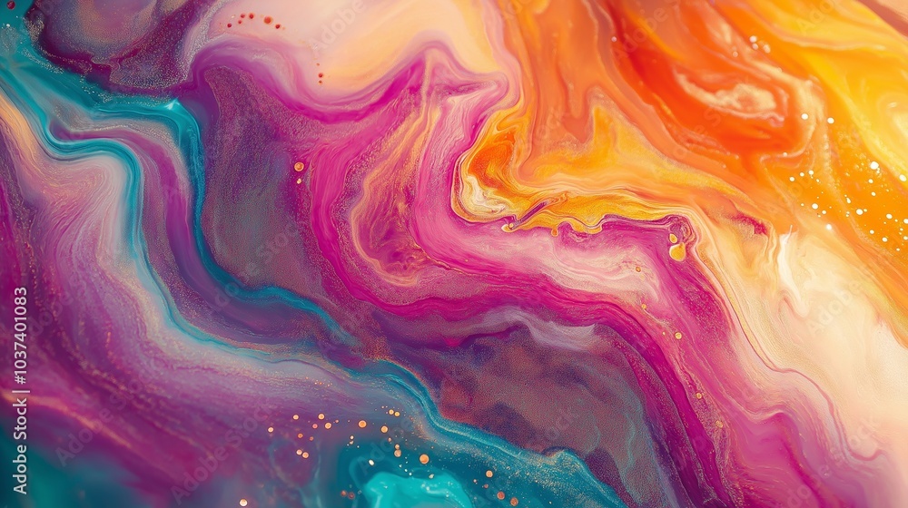 rainbow vibrant background representing the energy of a waterfall rainbow vibrant background representing the energy of a waterfall