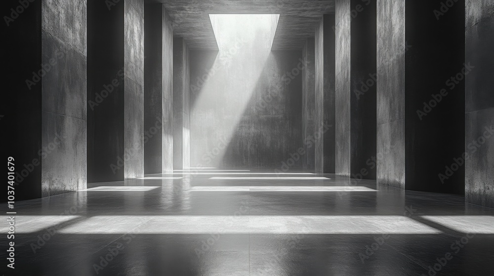 Dark Concrete Room Background: An Empty Abstract Space Ideal for Modern Design Projects and Creative Presentations Dark Concrete Room Background: An Empty Abstract Space Ideal for Modern Design Projects and Creative Presentations