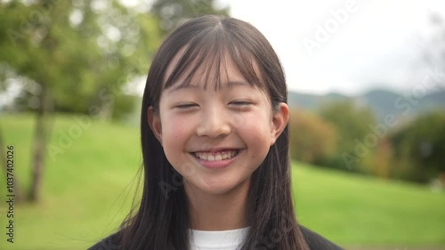 笑顔の女の子