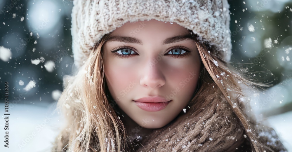 Winter textured photo mask effect. AI generated illustration. Winter textured photo mask effect. AI generated illustration.