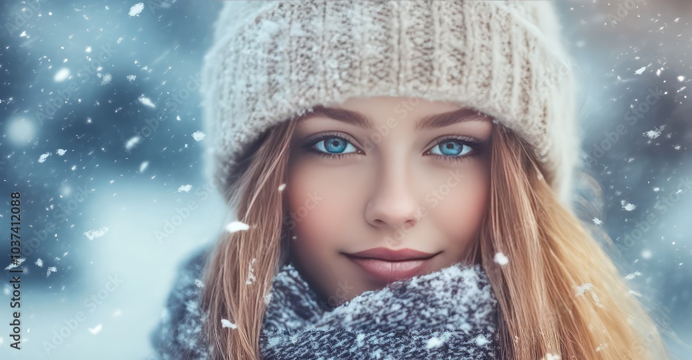 Winter textured photo mask effect. AI generated illustration. Winter textured photo mask effect. AI generated illustration.