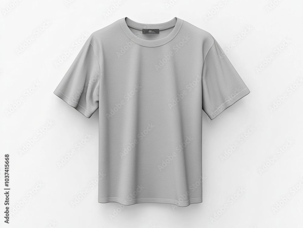 Gray t-shirt, white isolate background Gray t-shirt, white isolate background
