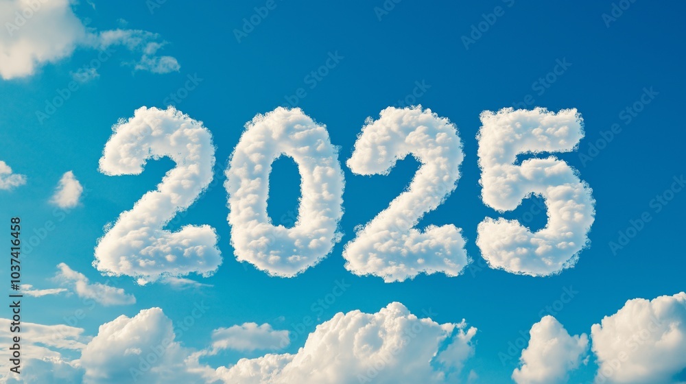 Happy New Year 2025, 3d Number Happy New Year 2025, 3d Number