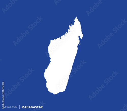 High Detailed Vector Map - Madagascar photo