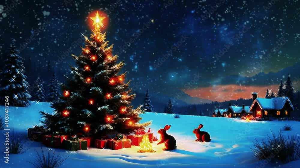 christmas tree and snowman christmas tree and snowman
