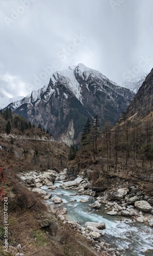 mountain river in the mountains