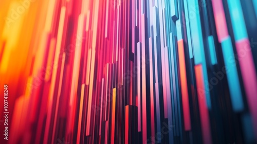 Colorful Vertical Lines with a Gradient Effect