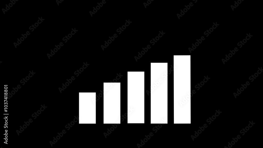 mini business graph chart black background mini business graph chart black background