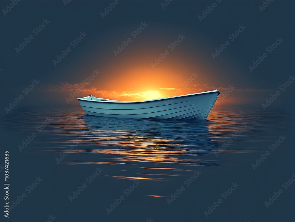 Serene Sunset Reflections on Tranquil Waters Perfect for Romantic Outdoor Adventures Serene Sunset Reflections on Tranquil Waters Perfect for Romantic Outdoor Adventures