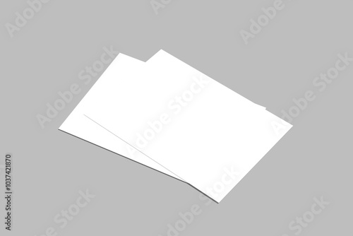 a4 certificate blank mockup