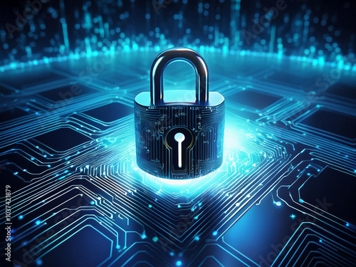 lock on code background