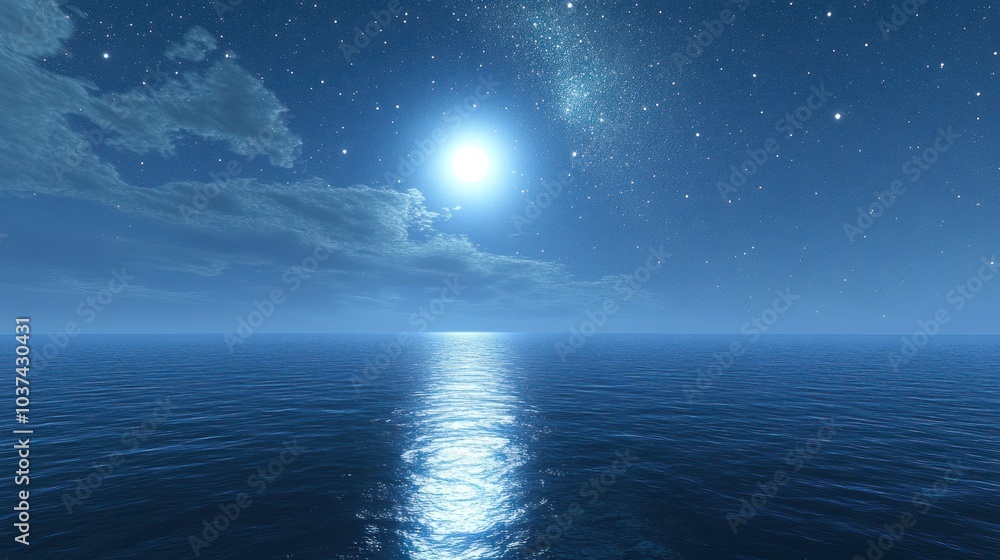 Starry Night Over the Ocean Starry Night Over the Ocean