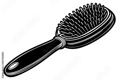 Comb silhouette design element vector