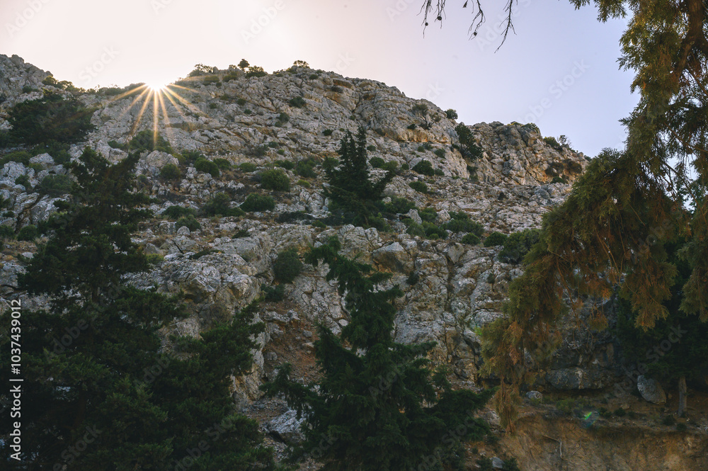 Widok na góry w Grecji 