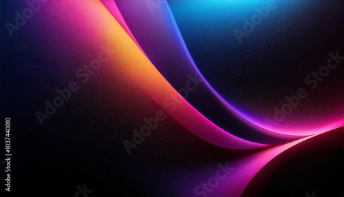Mesmerizing neon waves dance across a dark canvas, creating an abstract masterpiece of vibrant hues and flowing energy.  A symphony of color and light.
