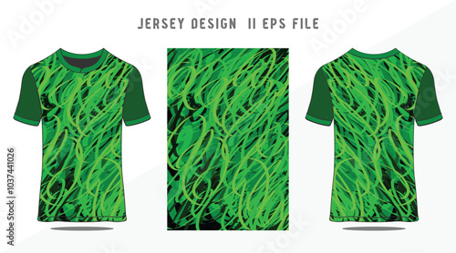 Abstract grunge jersey design photo