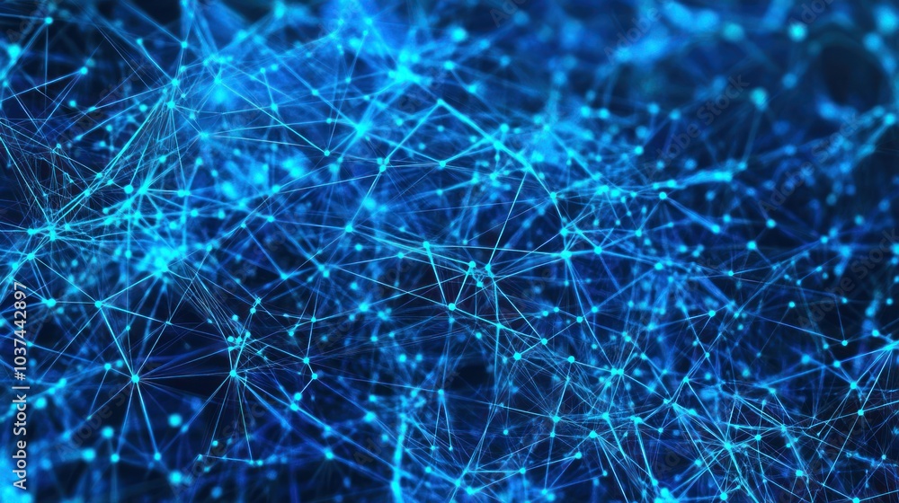 Abstract Blue Network Background Abstract Blue Network Background