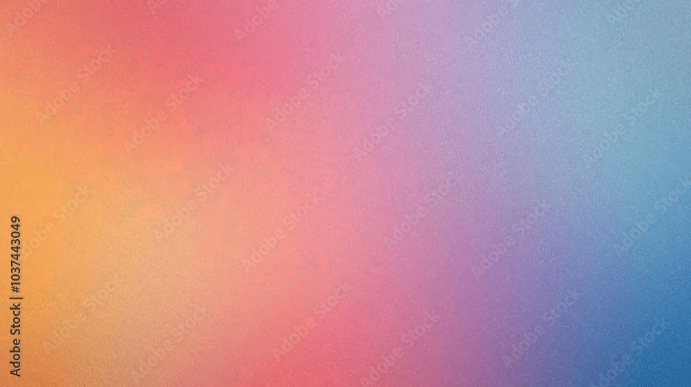 Fototapeta premium Pink orange purple grainy gradient background, smooth abstract noise texture banner poster backdrop design