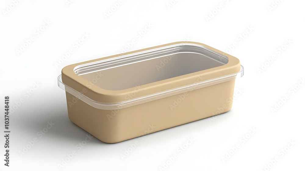 Rectangular Kraft Paper Food Container with Clear Lid Rectangular Kraft Paper Food Container with Clear Lid