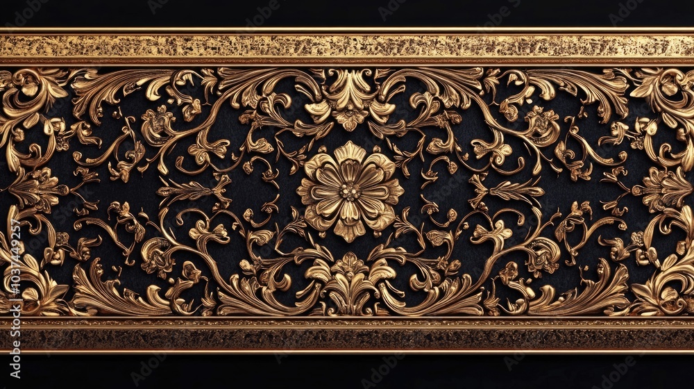 A rich border design featuring gold accents and intricate patterns, symbolizing prosperity and joy A rich border design featuring gold accents and intricate patterns, symbolizing prosperity and joy