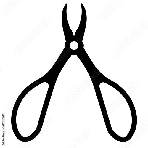 Dental Forceps Vector Silhouette