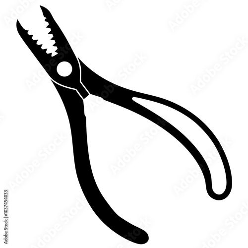 Dental Forceps Vector Silhouette