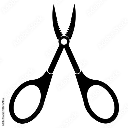 Dental Forceps Vector Silhouette