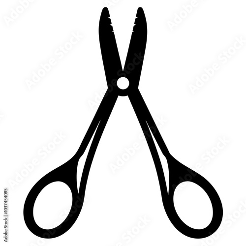 Dental Forceps Vector Silhouette