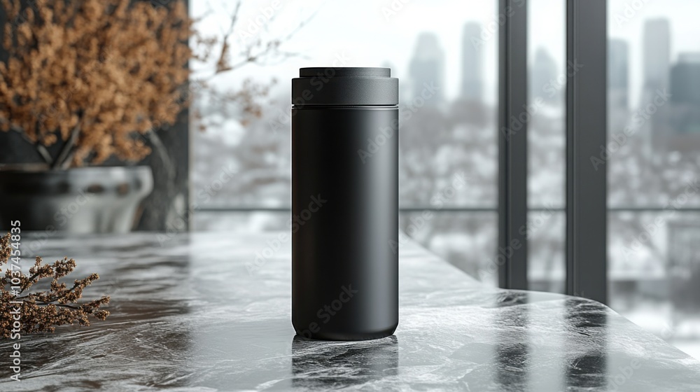 Single Object Mockup of a Blank Travel Mug on Isolated White Background Ideal for Custom Branding and Product Presentations Single Object Mockup of a Blank Travel Mug on Isolated White Background Ideal for Custom Branding and Product Presentations