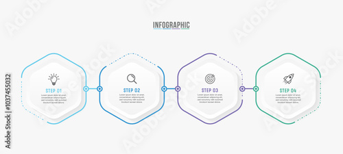 Timeline infographic template design. 3-4-5 options or steps business infographic template design. Can be used for process diagram, presentations, workflow layout, flow chart, steps, banner.