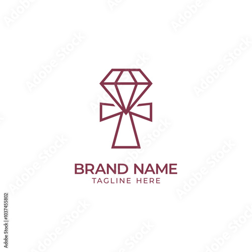 ank jewelry line logo vector