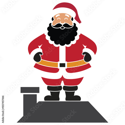 Christmas theme with Santa and elf