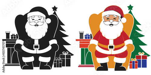 Flat illustration for christmas season celebration