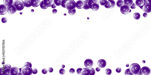 Zinc round capsules scattered randomly.