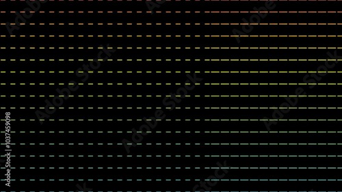 A visually captivating abstract background featuring vibrant, colorful dotted lines flowing from right to left. This dynamic design combines movement and geometry to create a modern, energetic, and vi