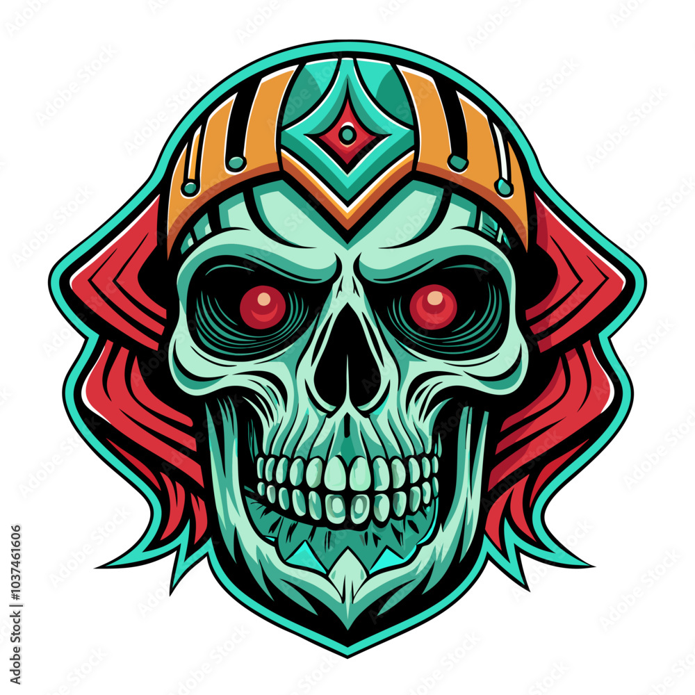 Fototapeta premium Skull Illustrations Design for Outdoor t-shirt Design