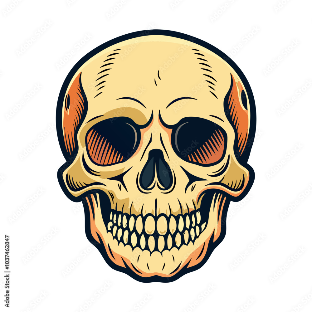 Fototapeta premium Skull Illustrations Design for Outdoor t-shirt Design