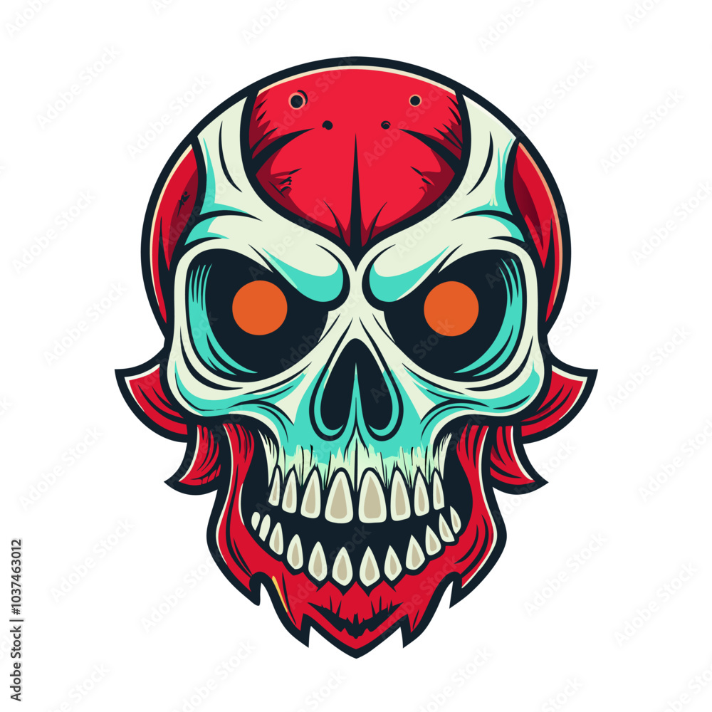 Fototapeta premium Skull Illustrations Design for Outdoor t-shirt Design