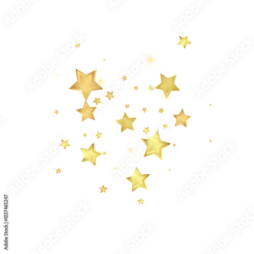 Magic stars vector overlay. Gold stars scattered