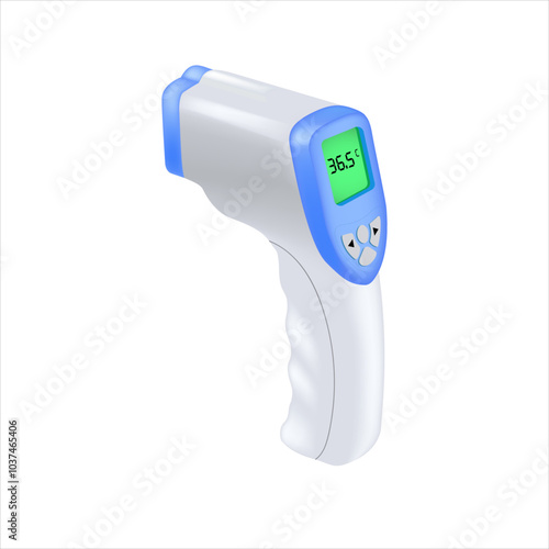 Electronic modern thermometer with screen for displaying body temperature