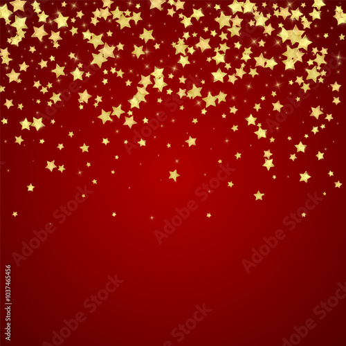 Magic stars vector overlay.  Gold stars scattered