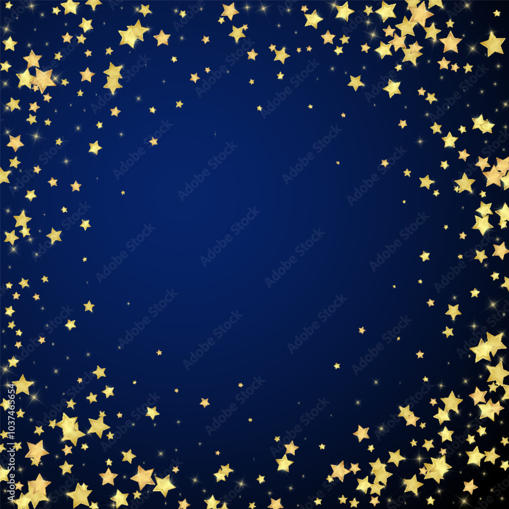 Magic stars vector overlay. Gold stars scattered Magic stars vector overlay. Gold stars scattered