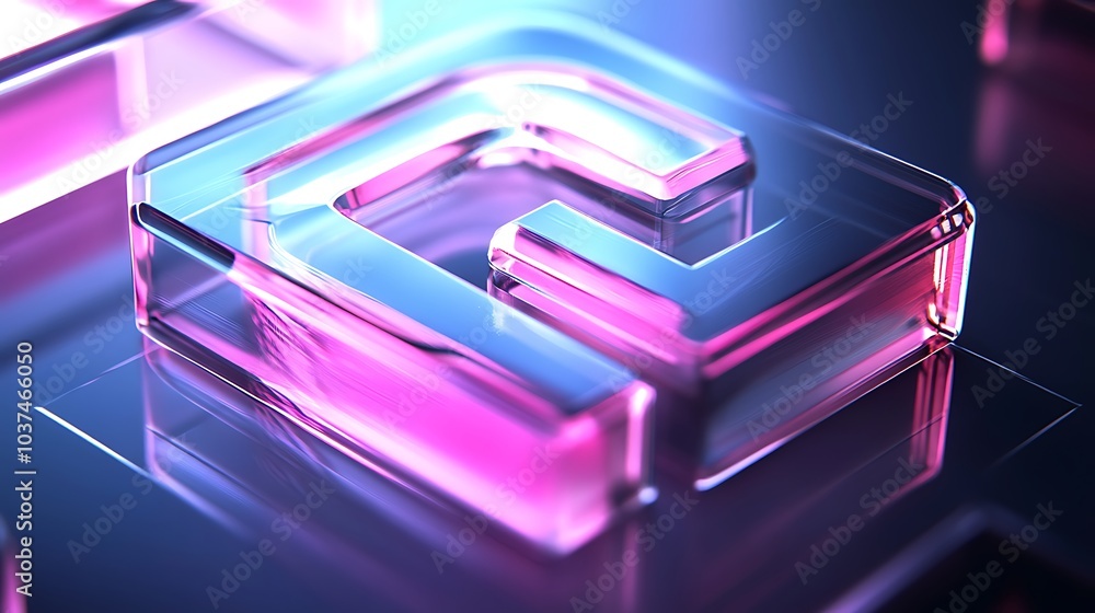 Sleek and modern, this holographic logo leaves room for your message
Sleek and modern, this holographic logo leaves room for your message