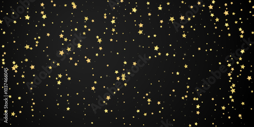 Magic stars vector overlay.  Gold stars scattered