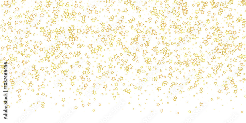 Gold sparkling star confetti. Gold sparkling star confetti.