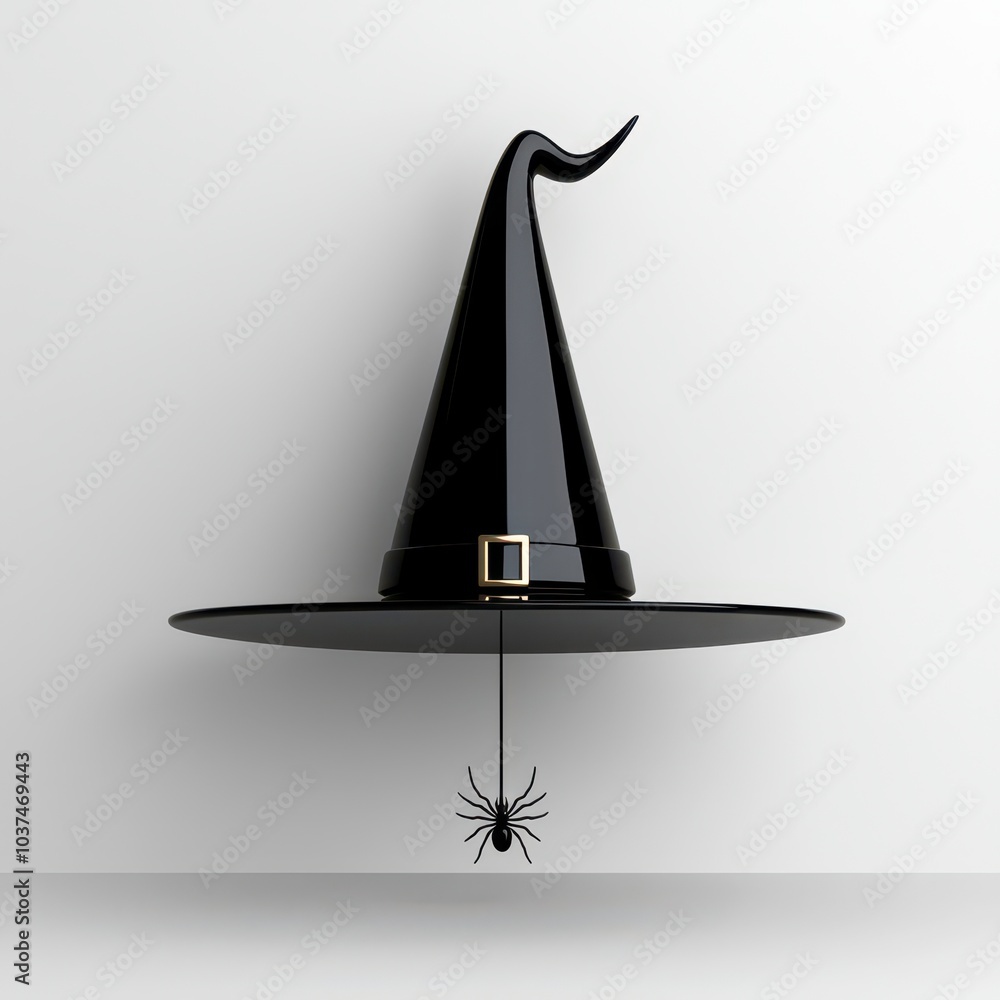 Fototapeta premium Witch Hat and Spider