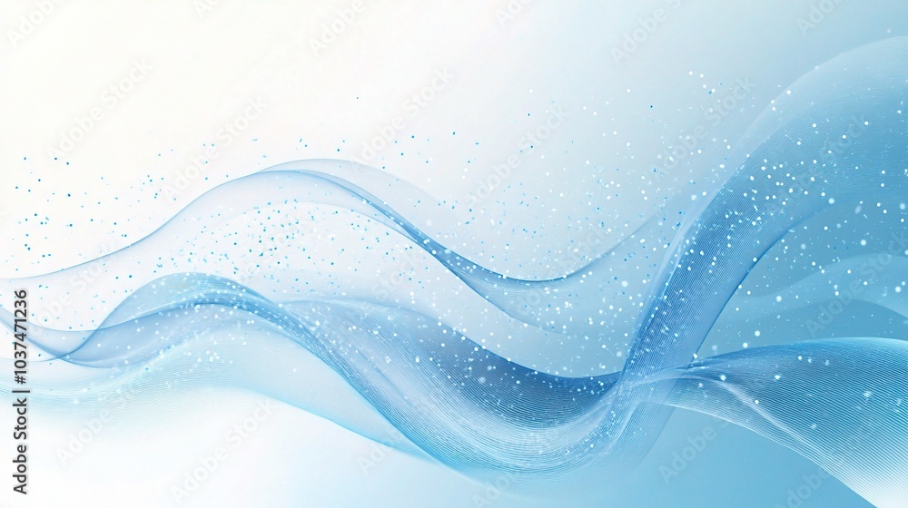 Serene Blue Waves Abstract Background Serene Blue Waves Abstract Background